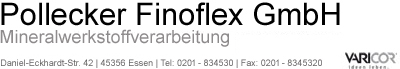 Logo Mineralwerkstoff von Pollecker Finoflex