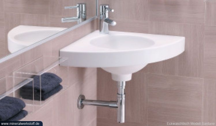 Eckwaschtisch Sardane eingebaut