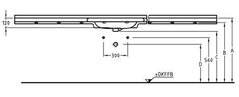 Waschtisch unterfahrbar Zeichnung 1