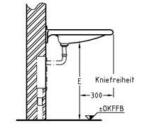 Waschtisch unterfahrbar Zeichnung 4